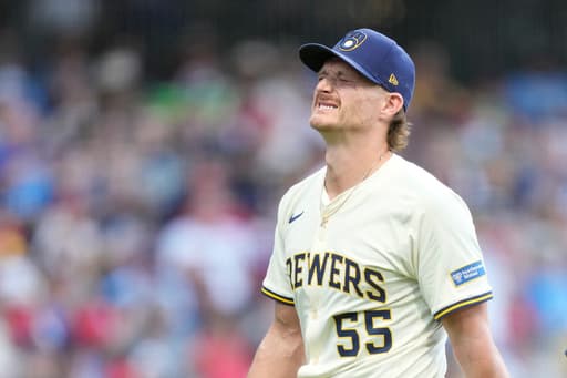 Brewers reliever Shelby Miller goes on 60-day IL with sprained UCL in his right elbow