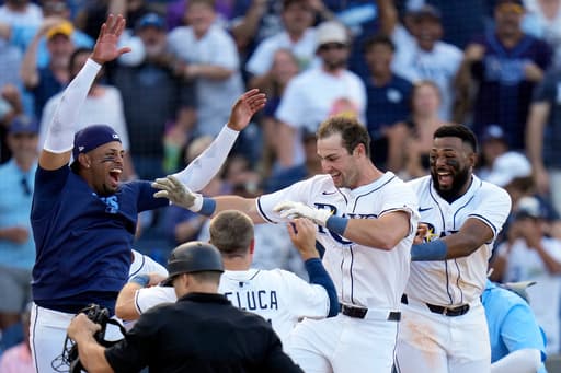 Kameron Misner’s 9th-inning homer lifts Rays over Rockies 3-2 in Steinbrenner Field opener