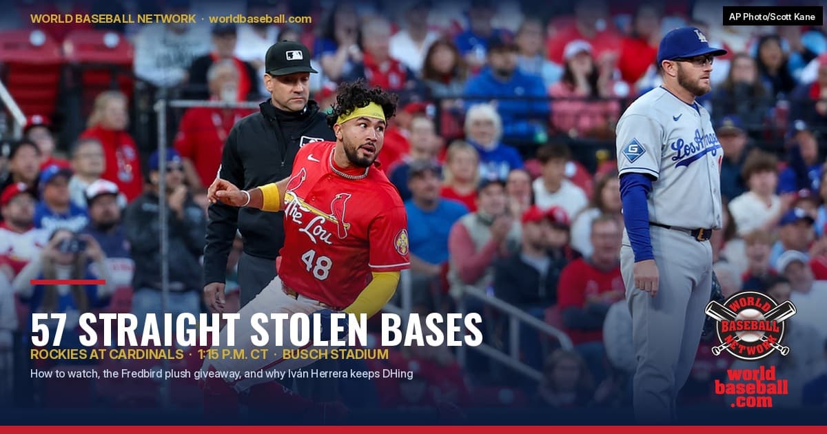 Rockies vs. Cardinals Today: How to Watch, Fredbird Plush, and Why Iván Herrera Keeps DHing