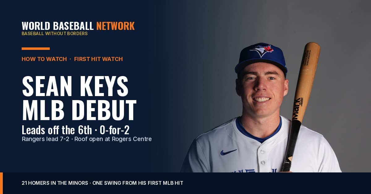 How to Watch Sean Keys Chase His First MLB Hit: Blue Jays vs. Rangers