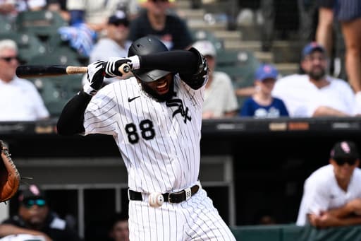 White Sox slugger Luis Robert Jr. being evaluated after he was hit by a pitch