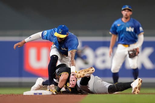 Twins shortstop Carlos Correa sprains ankle when baserunner slides into him at 2nd