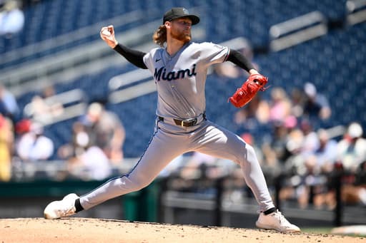 Marlins finish off a 3-game sweep in Washington with a 4-1 win over the Nationals