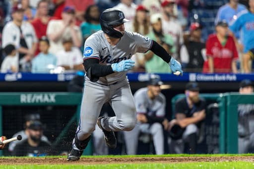 Edwards’ 11th-inning sacrifice fly lifts Marlins over Phillies 6-5