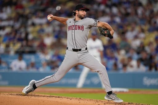 Gallen and Alexander lead Diamondbacks to 3-0 win over offense-starved Dodgers