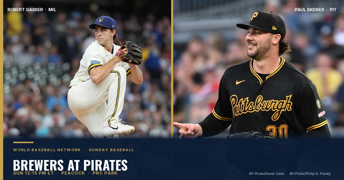 How to Watch Brewers vs Pirates: Skenes on Peacock