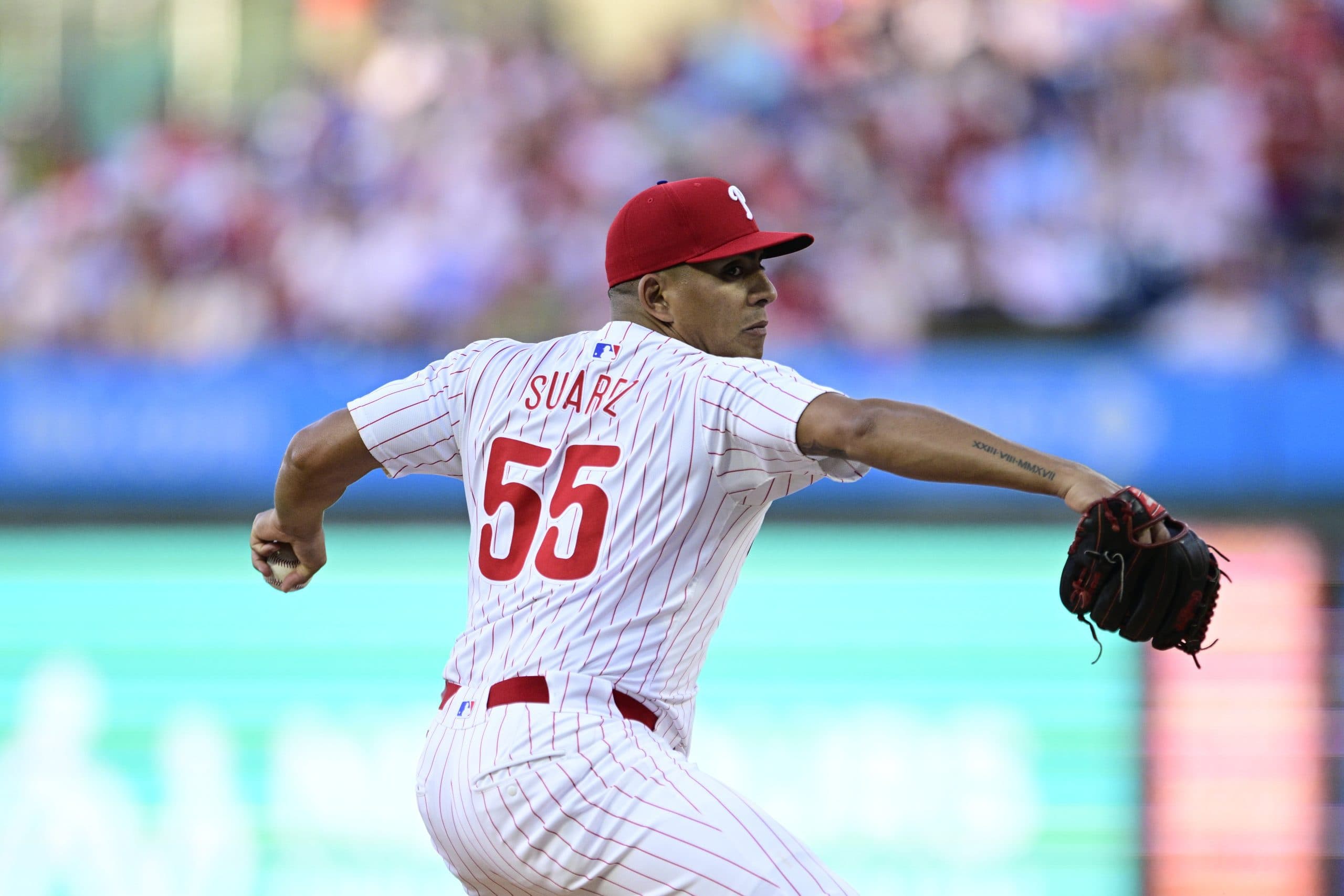 Phillies’ Suarez to begin season on injured list with back soreness