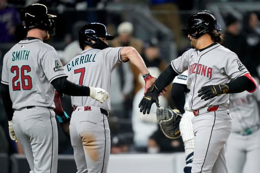 Suárez hits go-ahead grand slam in the 8th as Diamondbacks rally for 7-5 win over Yankees
