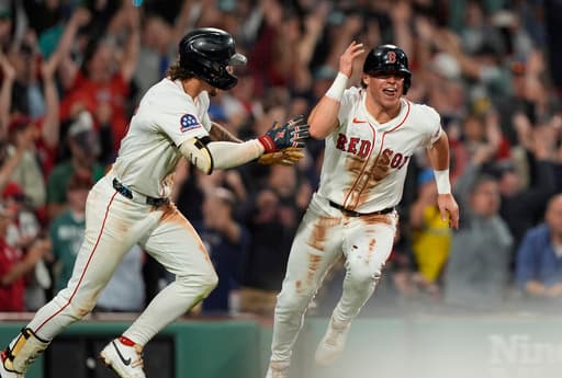 Red Sox edge Athletics 5-4 in 10 innings for 11th walk-off win of the year