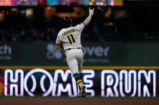 Yelich and Chourio homer as the Brewers beat the Guardians 9-4