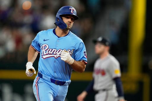 Rangers strike early, run winning streak to 6 with 8-1 victory over struggling Braves