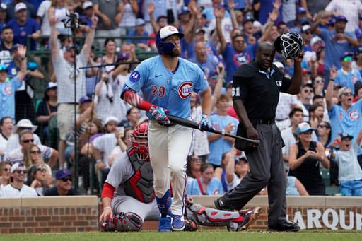 Busch hits 3 homers and Cubs set club record with 8 in 11-3 rout of Cardinals