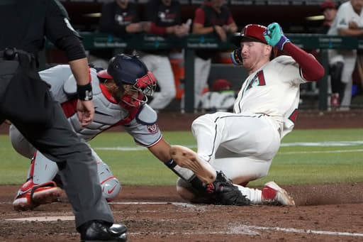 Nats catcher Keibert Ruiz leaves game after apparently getting hit in head by teammate’s foul ball