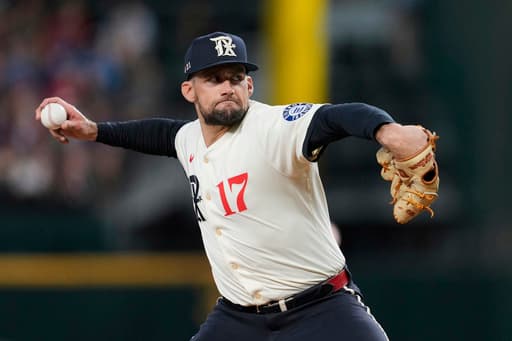 Eovaldi pitches 5 scoreless innings as Rangers beat Braves 8-3