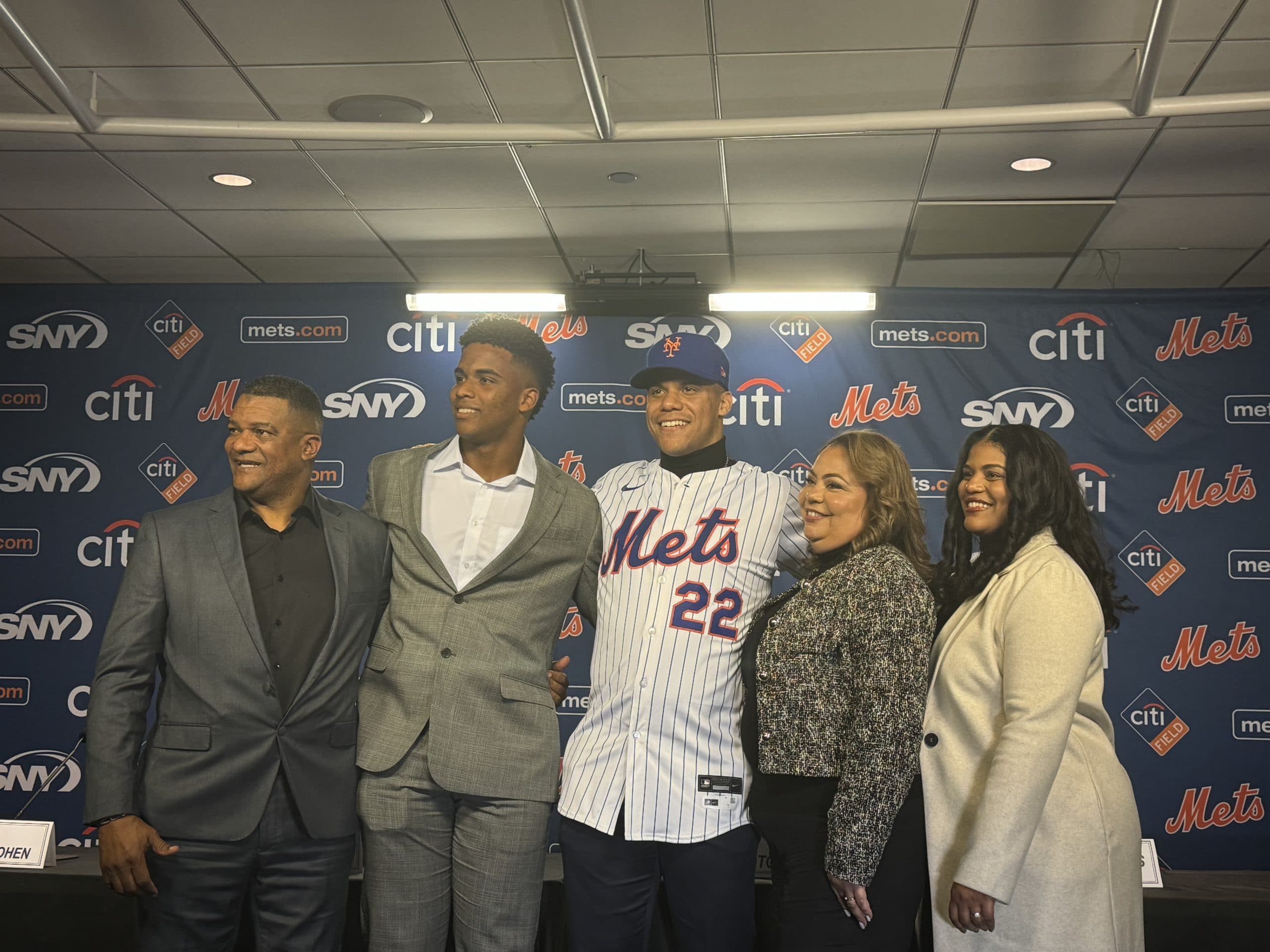 Juan Soto Introduced By The New York Mets 