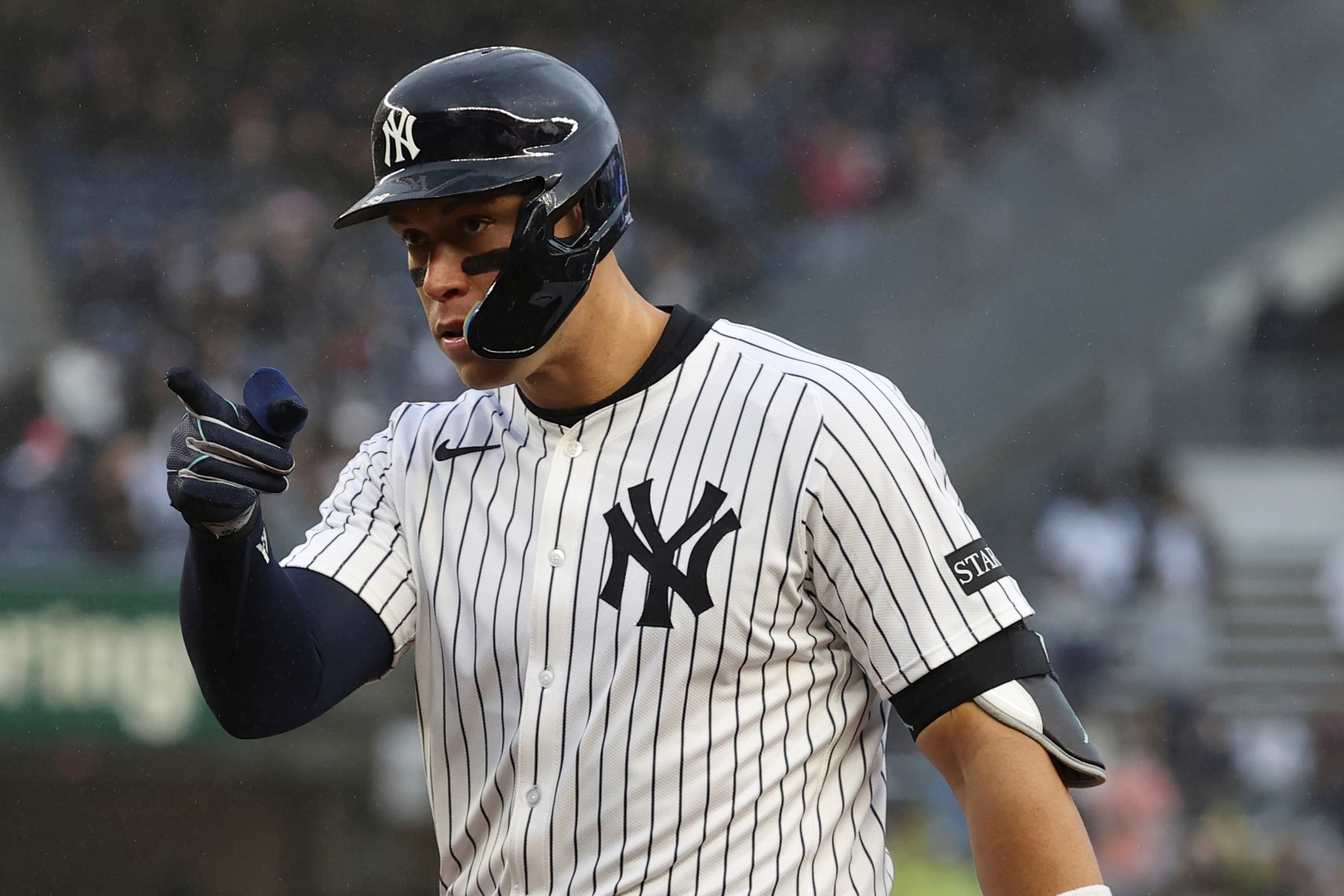 Aaron Judge of the New York Yankees on Saturday, April 12, 2025