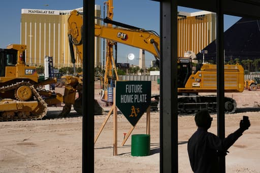 Athletics’ $2 billion Las Vegas stadium on track for 2028 opening, officials say