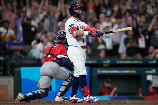 Schwarber homers and Henderson gets 4 hits to lead United States over Britain 9-1 at WBC