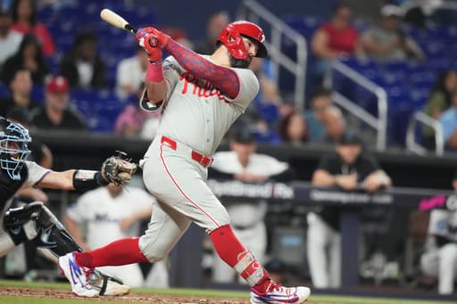 Phillies DH Kyle Schwarber out of starting lineup, expected to miss game in Miami due to illness
