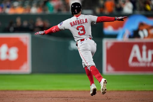 Boston OF Ceddanne Rafaela all smiles after HR caps eventful night