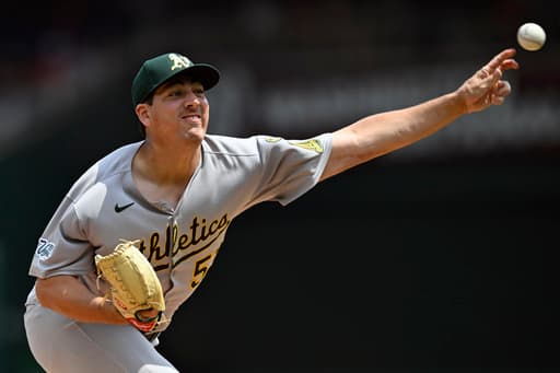 Jacob Lopez strikes out career-high 10 in 7 2/3 innings as A’s beat the Nationals 6-0