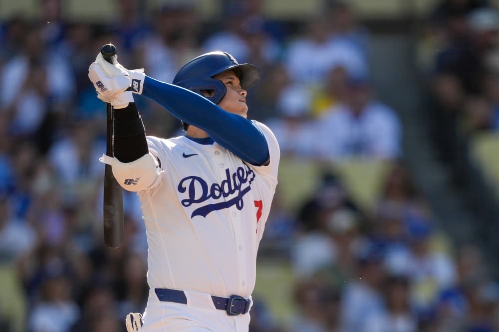 Ohtani Hits 473-Foot Homer that Clears Bleachers at Dodger Stadium