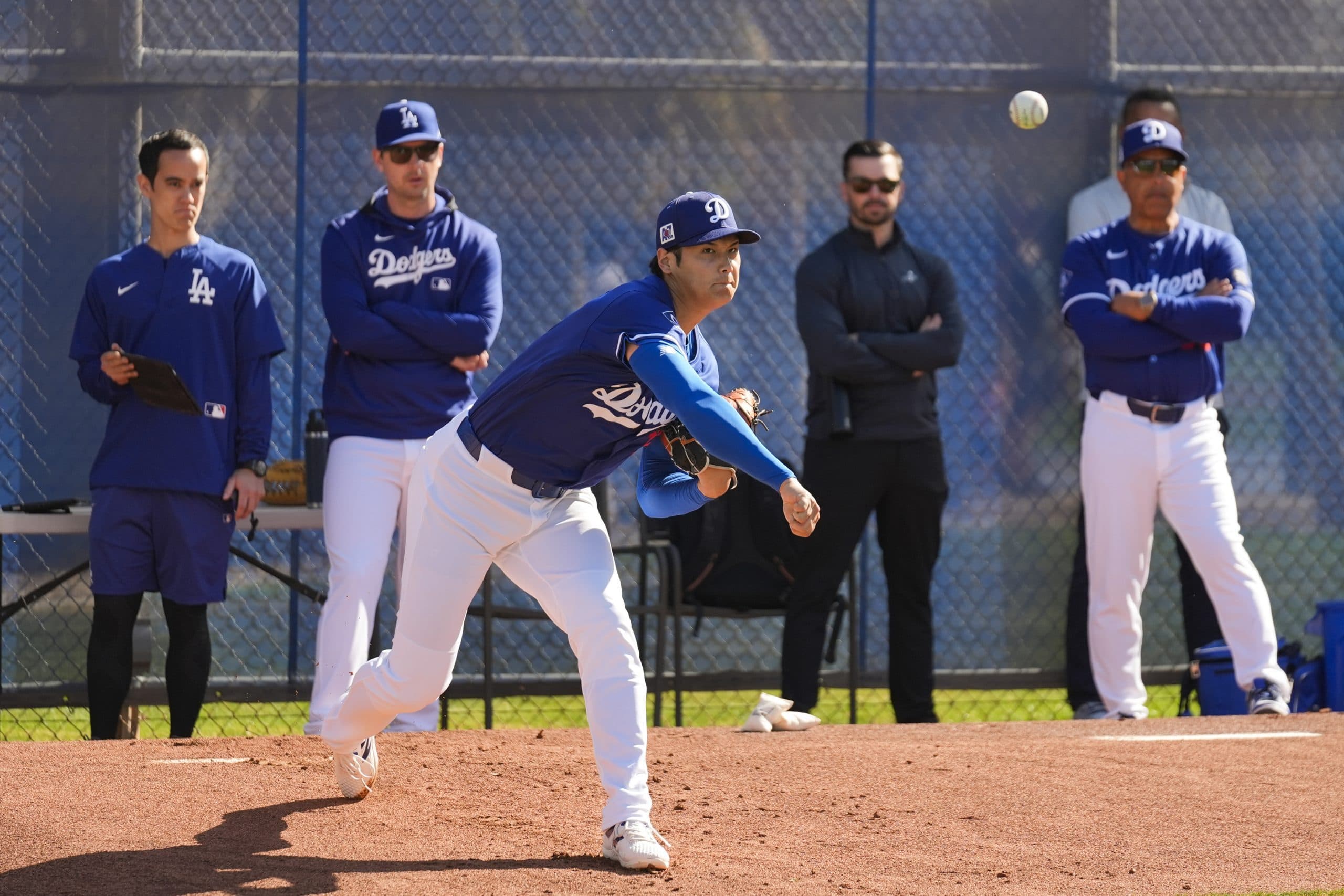 Ohtani Throws a 2nd Bullpen Session as he Makes his Way Back to the Mound for the Dodgers