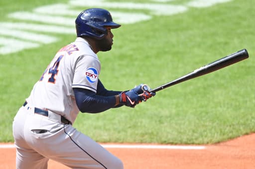 Yordan Alvarez hits MLB-leading 11th homer, powering Astros to 2-0 win over Guardians