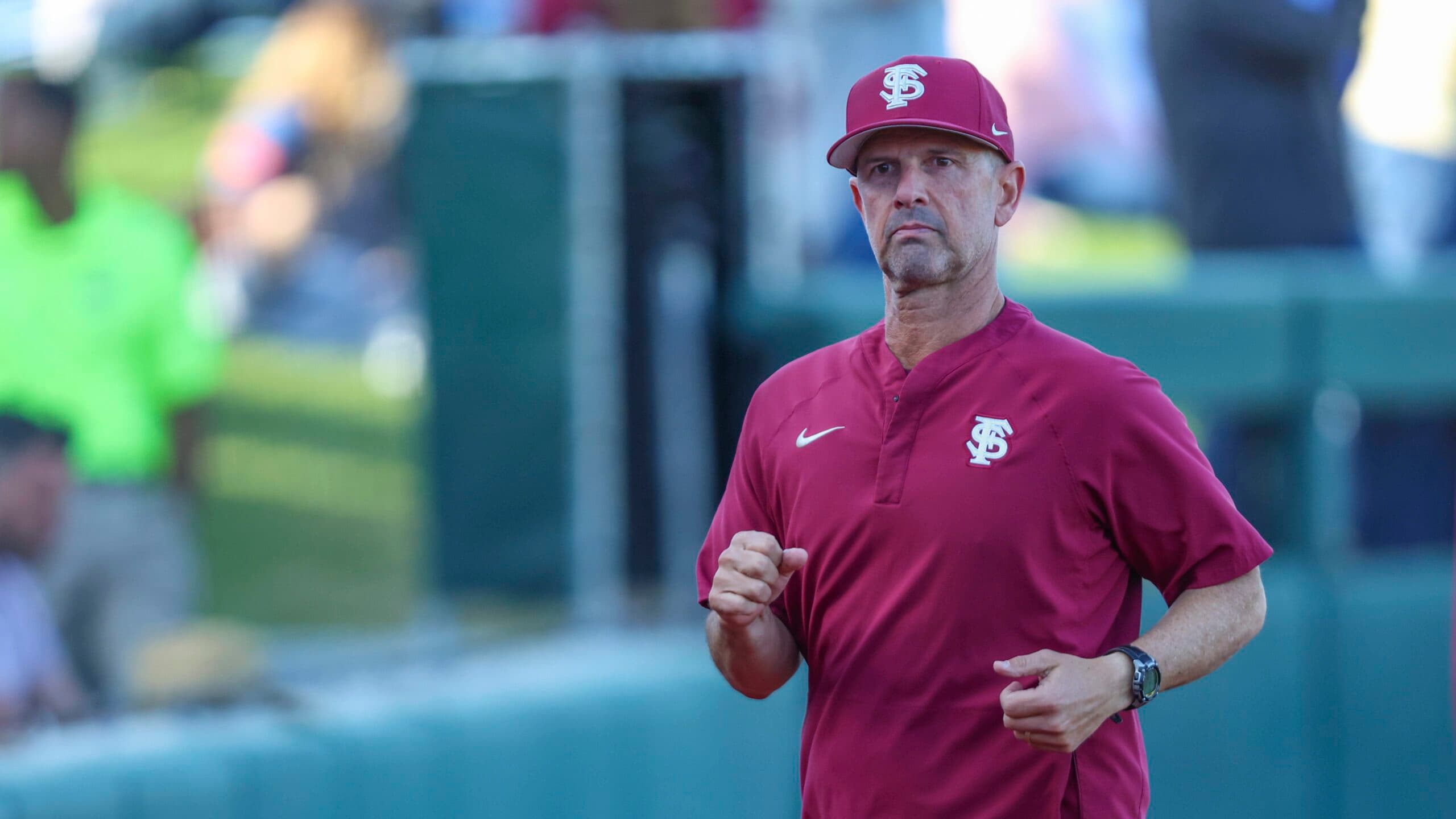 Florida State’s Link Jarrett Talks About the 2026 Amegy Bank College Baseball Series and Key Pitchers