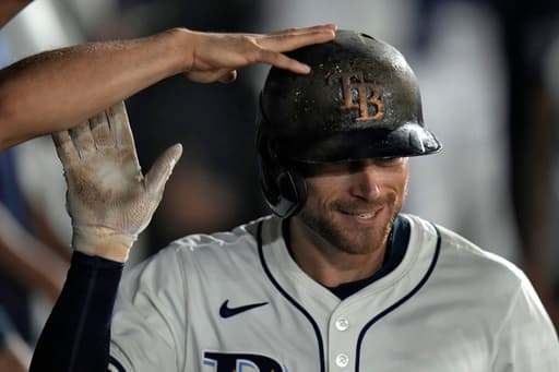 Lowe hits 30th homer as Rays beat Red Sox 7-3 to finish 41-40 at Steinbrenner Field