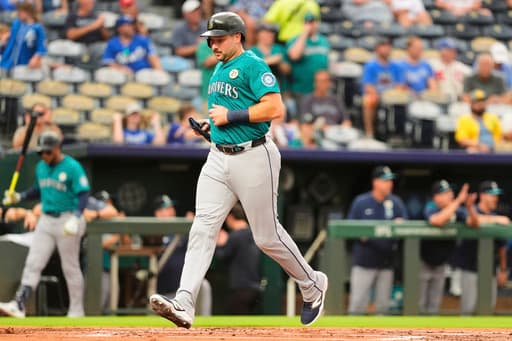 Raleigh’s 2 homers ties Griffey’s club record, Canzone belts 3 homers as Seattle wins 10th straight