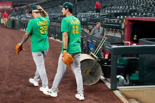 Athletics prospect Ryan Lasko says feeling in his legs returning after collision with his teammate