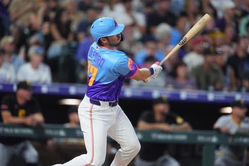 Fulford’s pinch 2-run double in 8th lifts Rockies past Pirates 4-3, Freeland reaches 1,000 Ks