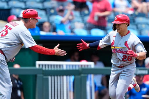 JJ Wetherholt hits 2 homers as the Cardinals beat the Royals 12-10 to avoid a sweep
