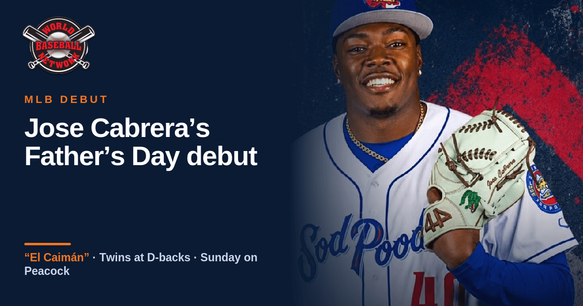 Twins vs. D-backs Today: How to Watch Jose Cabrera’s Father’s Day MLB Debut (June 21)
