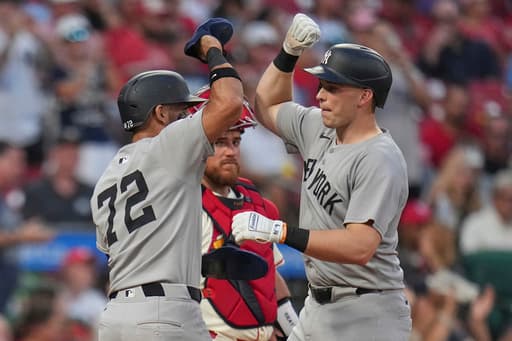 Ben Rice homers and ties career high with 7 RBIs as Yankees beat Cardinals 12-8