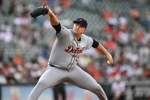 Skubal throws 7 shutout innings, Meadows homers as Tigers beat Orioles 4-1