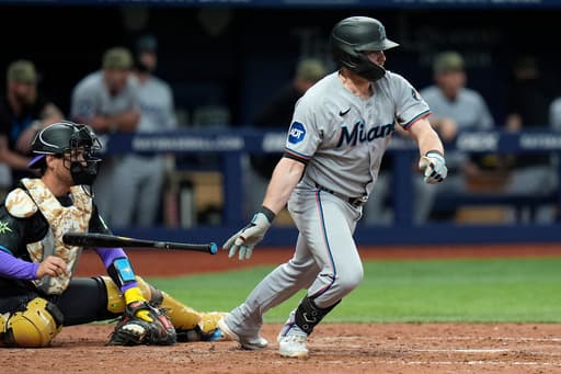 Marlins score 8 runs in 10th inning to top Rays 10-5