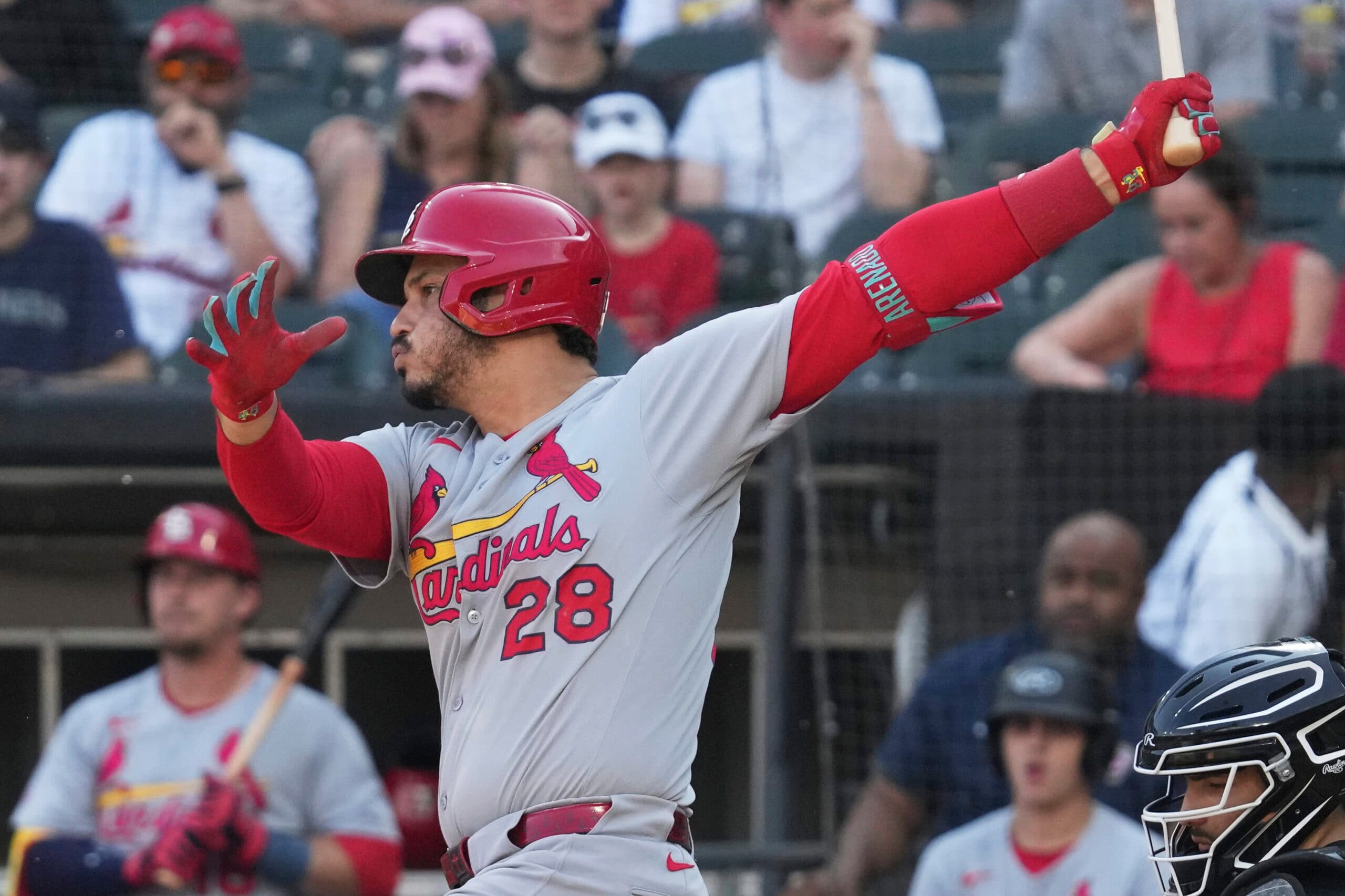 Arenado hits 350th homer, drives in go-ahead run in 10th to help Cardinals sweep doubleheader