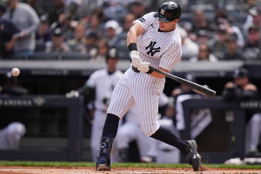 Yankees first baseman Ben Rice exits vs. Orioles with bruised left hand