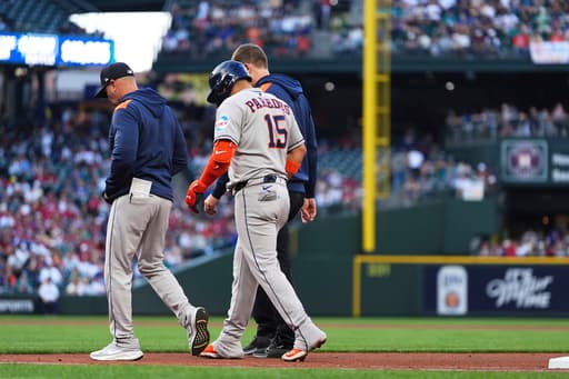Astros place 3rd baseman Paredes on 10-day IL with right hamstring strain