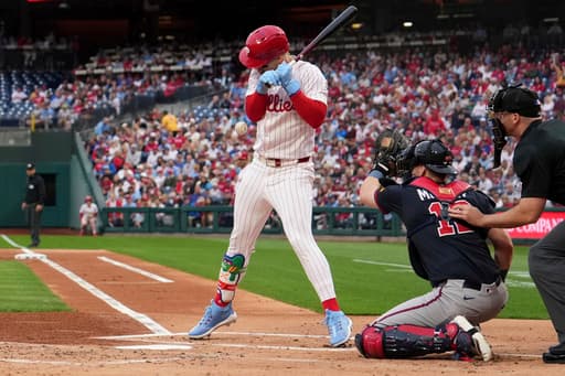 Bryce Harper misses doubleheader opener against Braves, doesn’t start second game