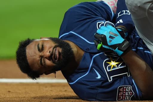 Rays slugger Junior Caminero feels fortunate left hand not broken after he was hit in All-Star Game