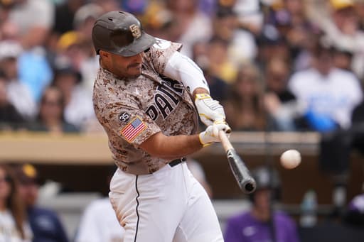 Padres top Rockies 7-2 for 4-game sweep but Nick Pivetta exits with stiff elbow