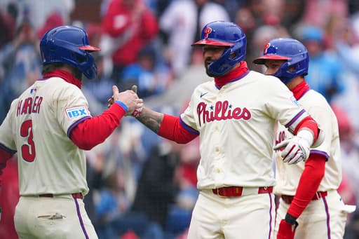 Castellanos’ grand slam helps Phillies beat Dodgers 8-7, take 2 of 3 from World Series champions