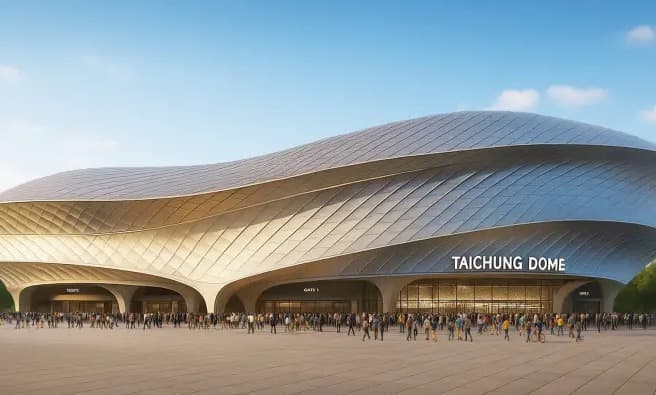 Plans Revealed For 30,000-Seat Domed Stadium In Taichung, Taiwan