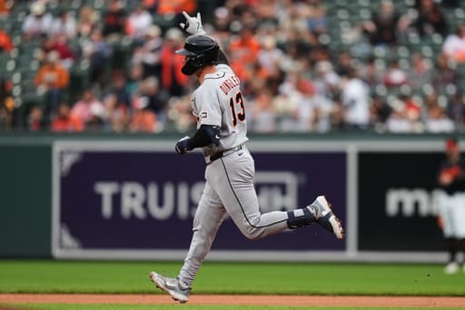 Dingler’s homer leads Tigers over Orioles 4-1 for doubleheader split, stopping 8-game losing streak