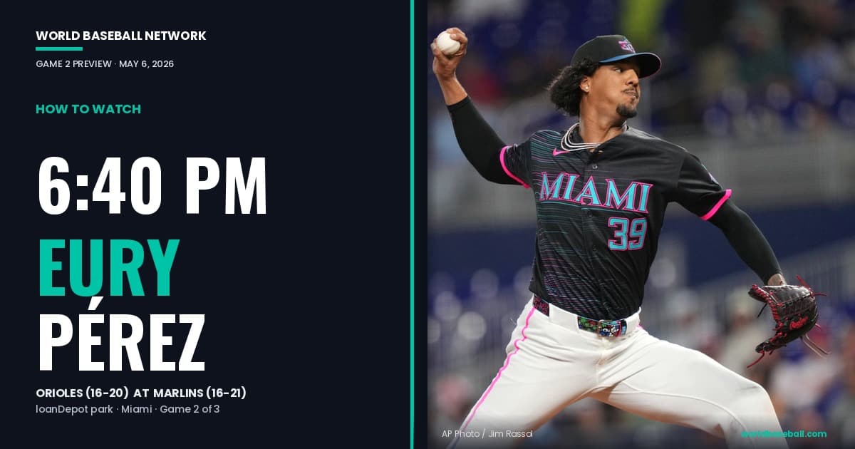 How To Watch Marlins-Orioles Game 2: Eury Pérez vs. Brandon Young, And A Lineup With Real Reasons To Swing