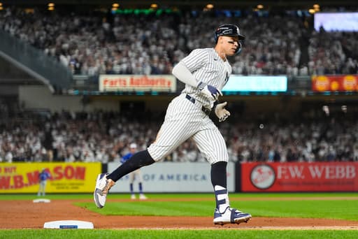 Judge powers Yankees to 9-6 comeback win over Blue Jays in Game 3