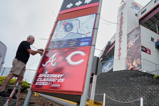 A baseball field in a racetrack? MLB’s Speedway Classic makes history